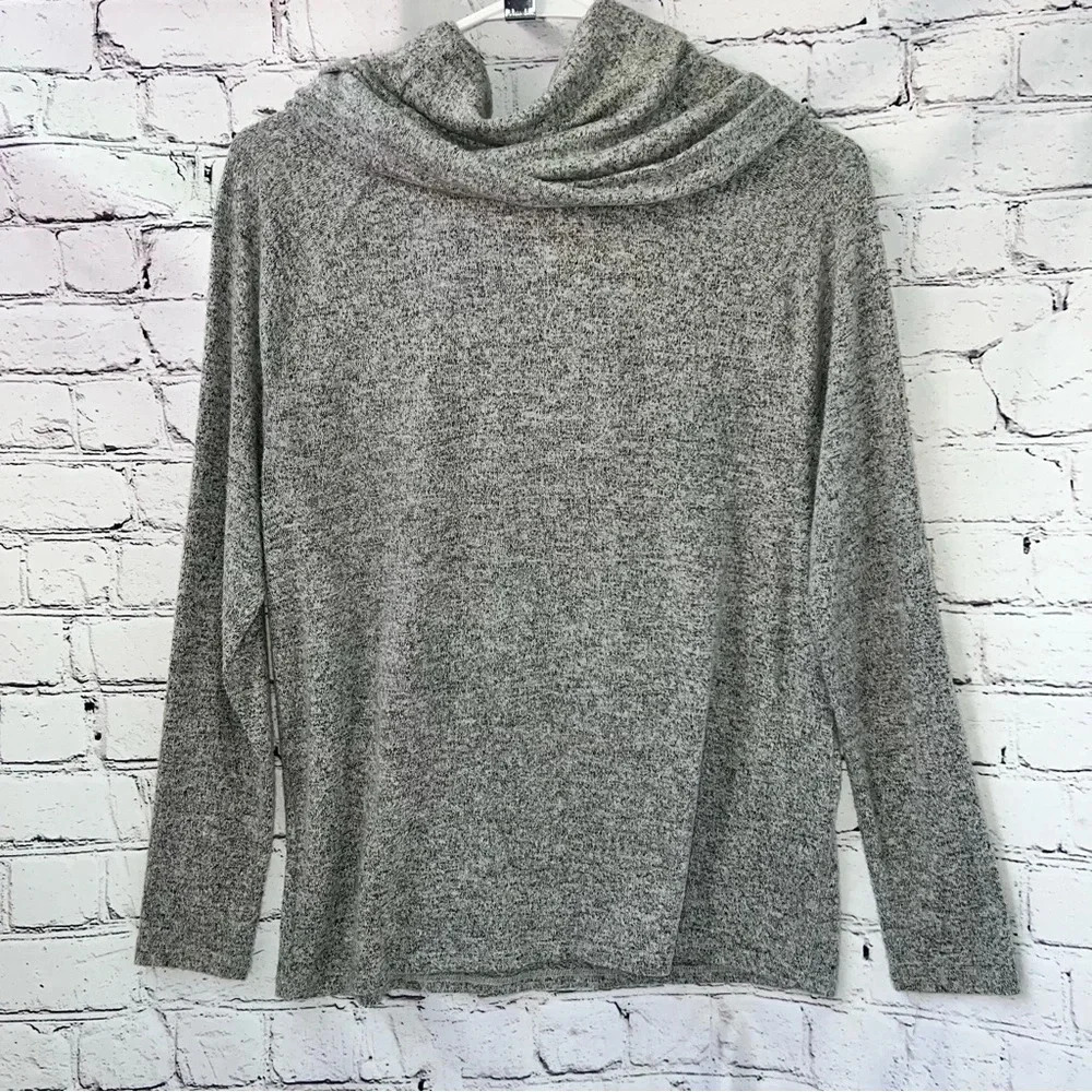 Joie Soft Cowl Neck Long Sleeve Cozy Sweater Marled Gray Size XS - Picture 2 of 7